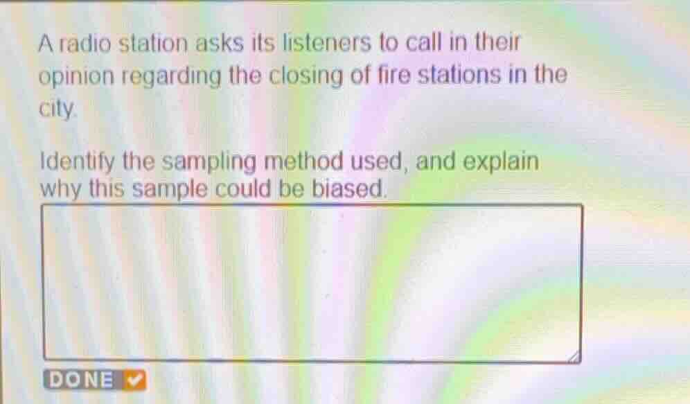 a radio station asks its listeners to call in their opinion regarding t…