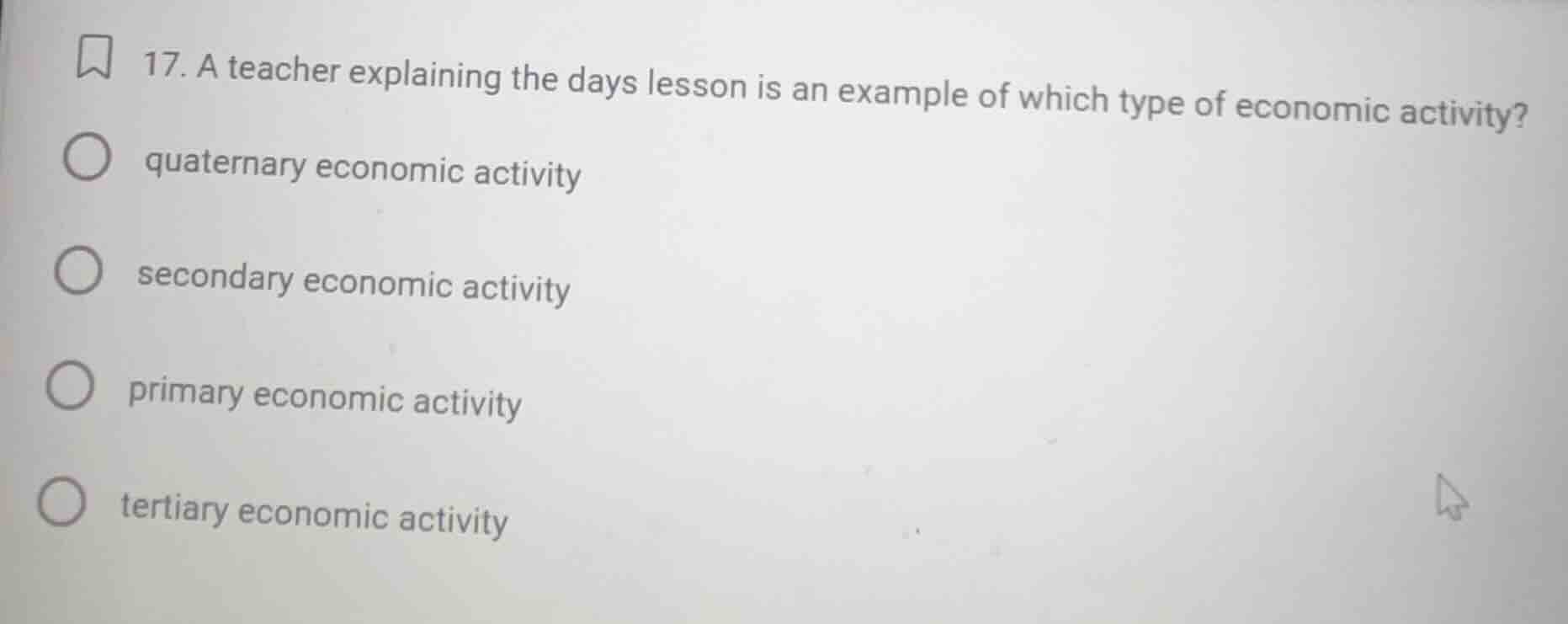 17. a teacher explaining the days lesson is an example of which type of…