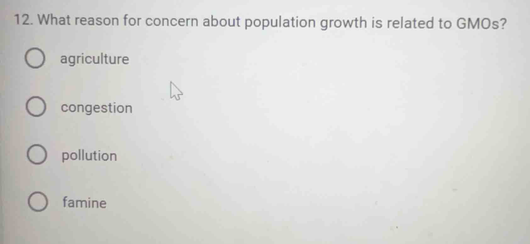 12. what reason for concern about population growth is related to gmos?…