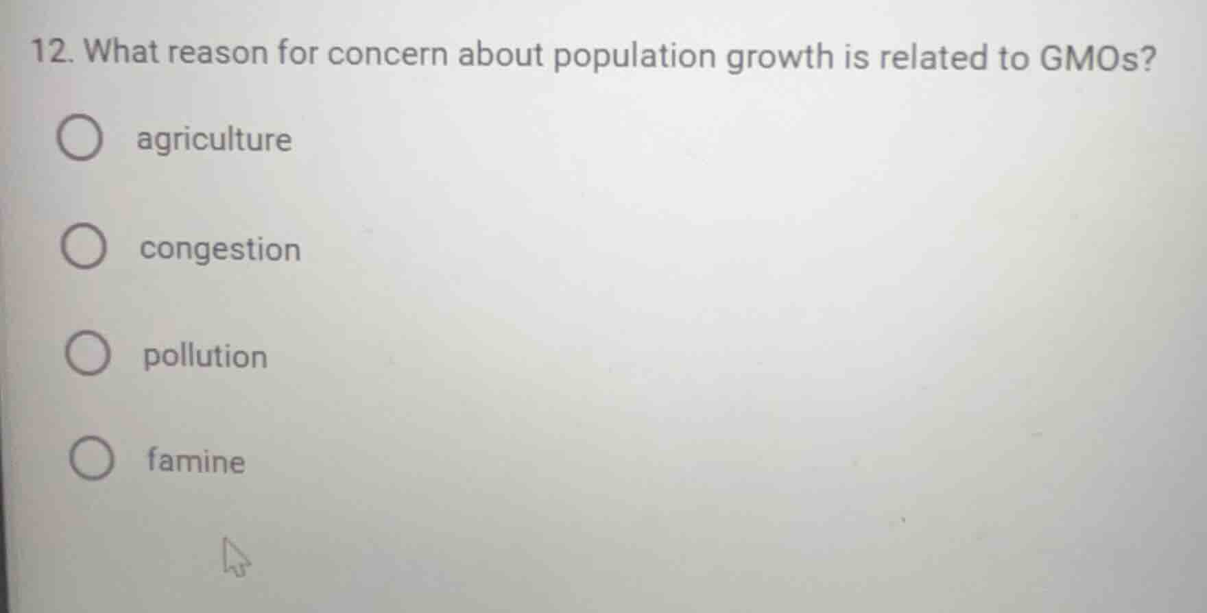 12. what reason for concern about population growth is related to gmos?…