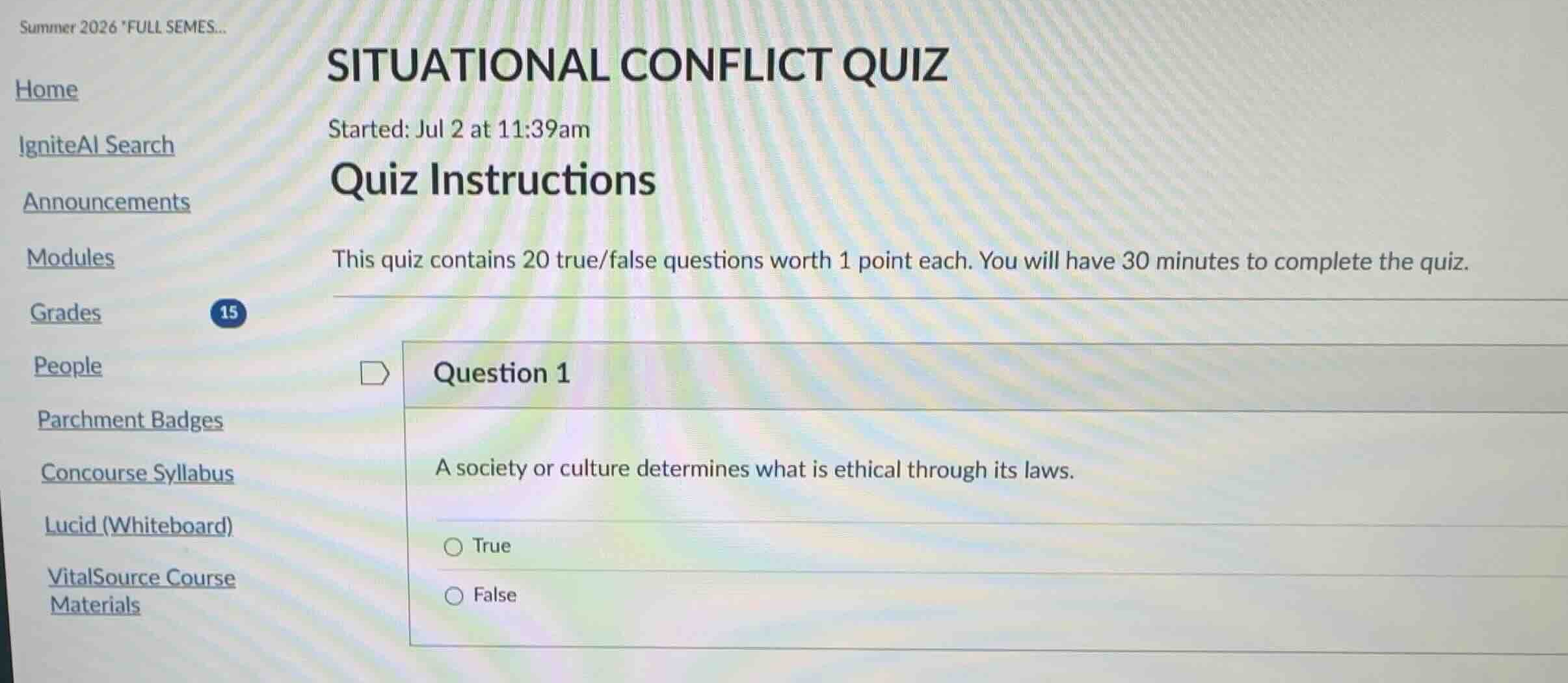 situational conflict quiz quiz instructions this quiz contains 20 true/…
