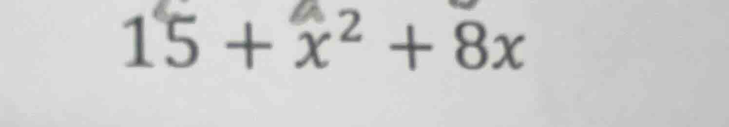 15 + x^2 + 8x