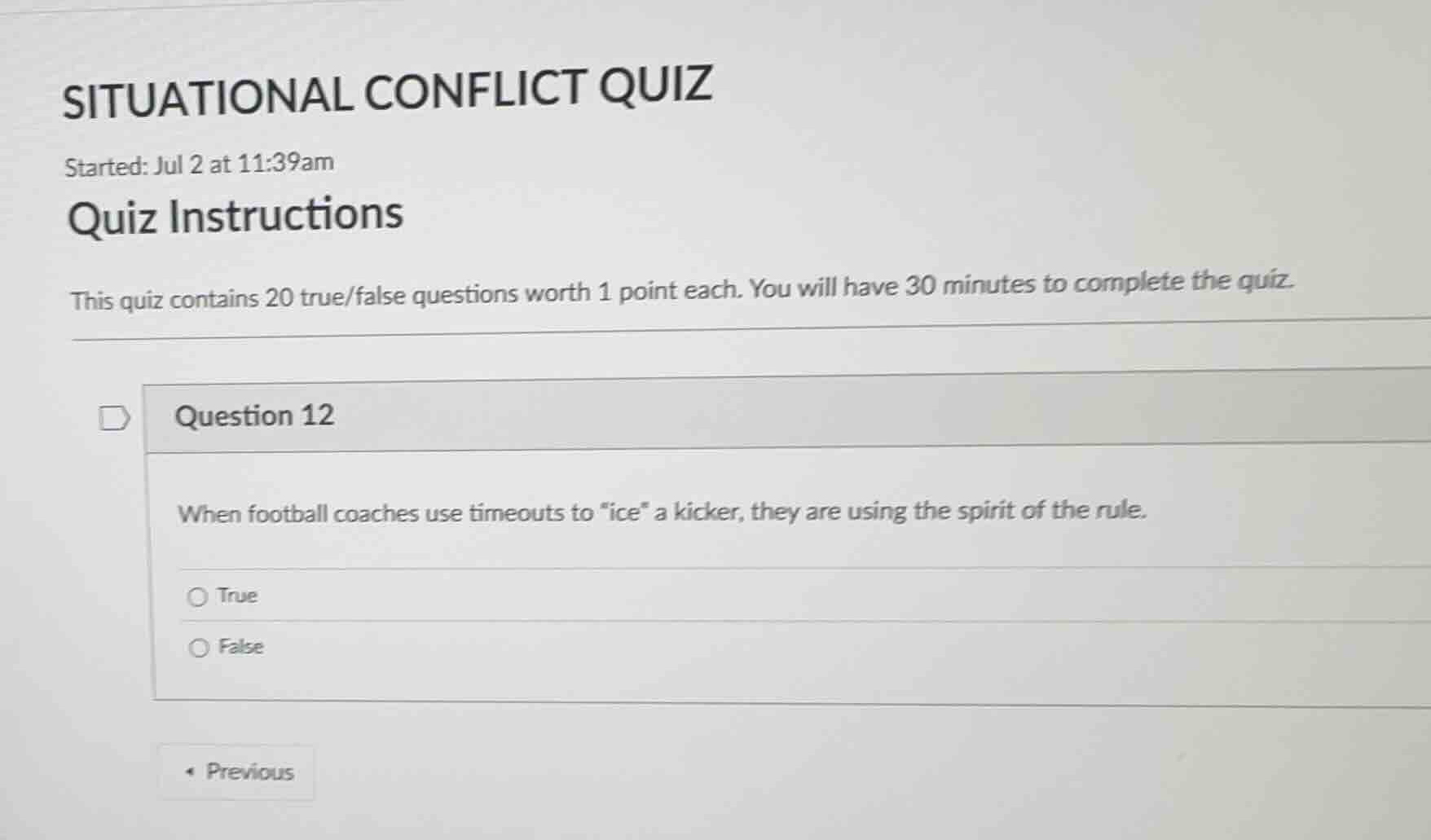 situational conflict quiz started: jul 2 at 11:39am quiz instructions t…