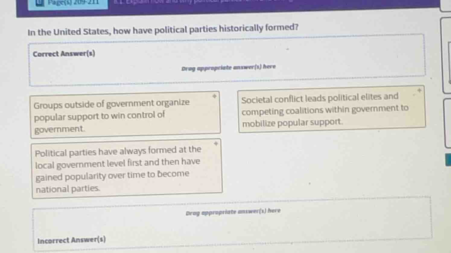in the united states, how have political parties historically formed? c…