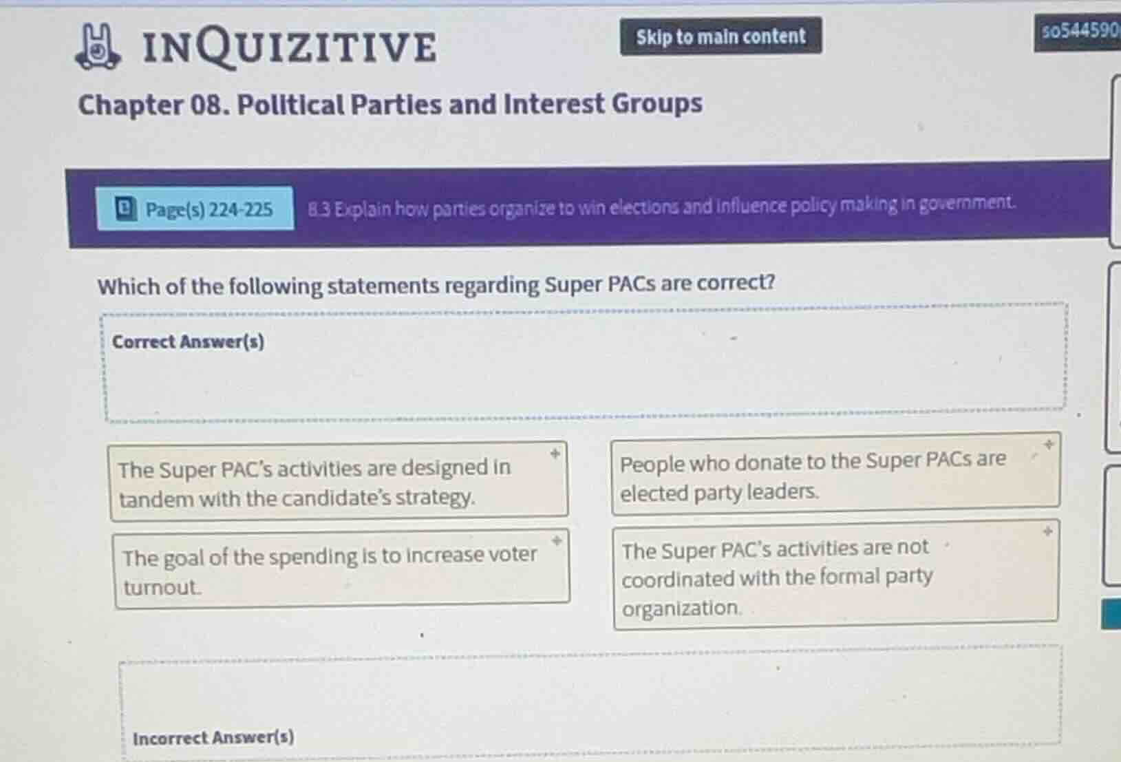 which of the following statements regarding super pacs are correct? - t…