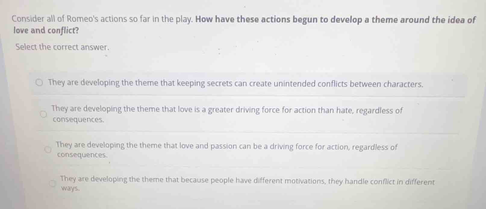 consider all of romeos actions so far in the play. how have these actio…
