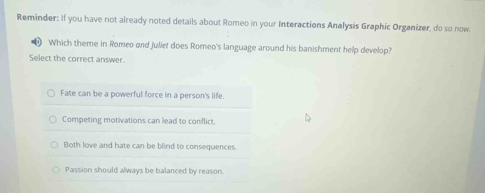 reminder: if you have not already noted details about romeo in your int…