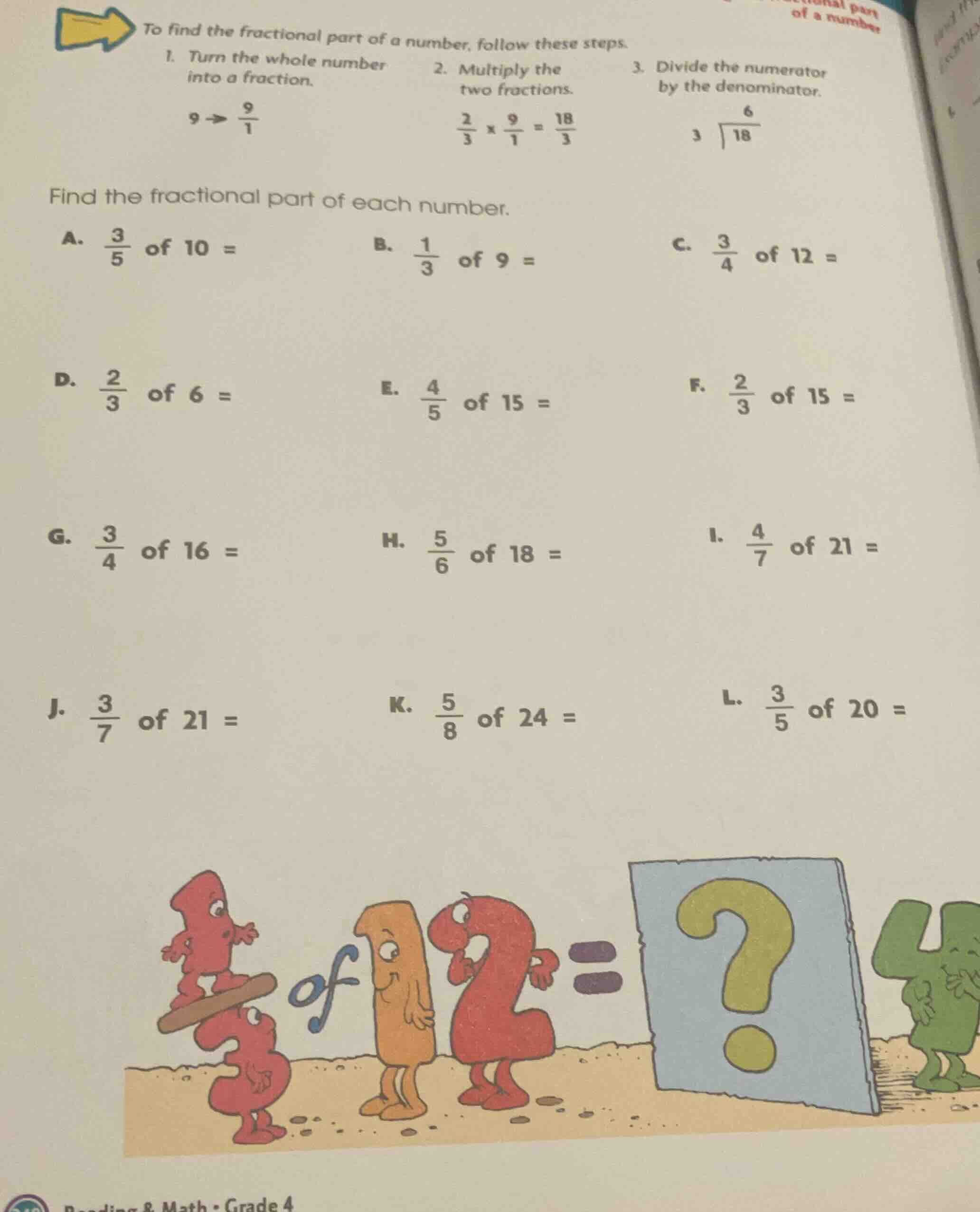 to find the fractional part of a number, follow these steps. 1. turn th…