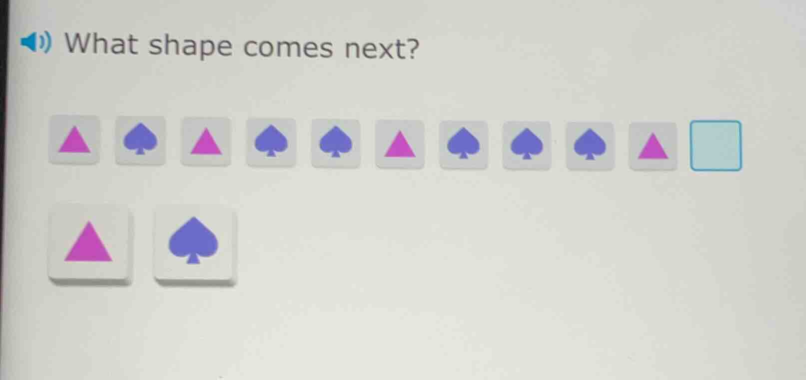 what shape comes next?