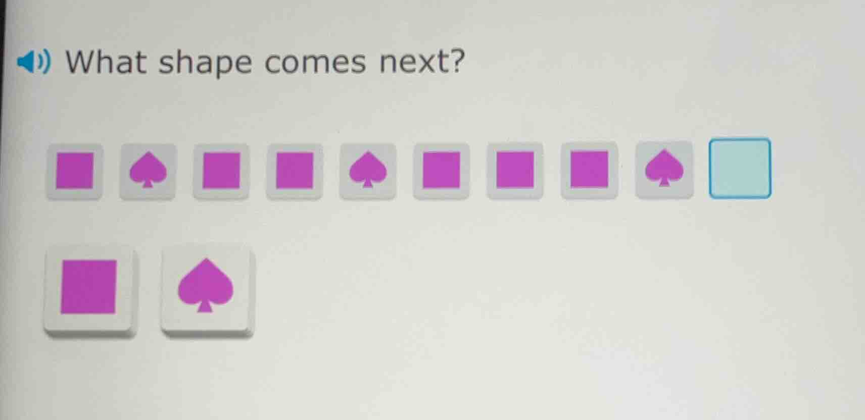 what shape comes next?