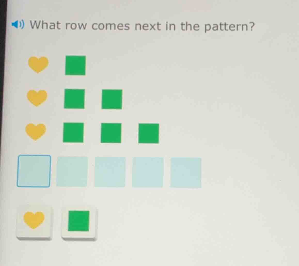 what row comes next in the pattern?