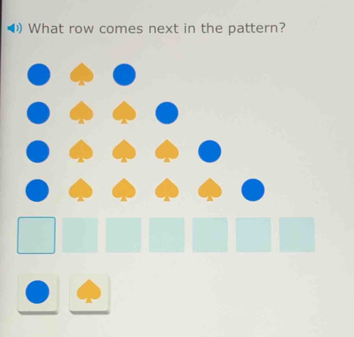 what row comes next in the pattern?