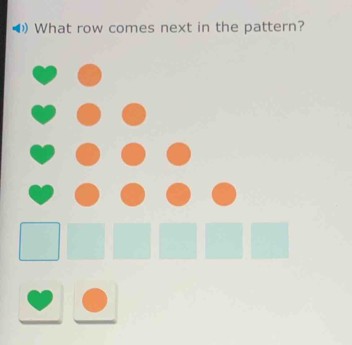 what row comes next in the pattern?