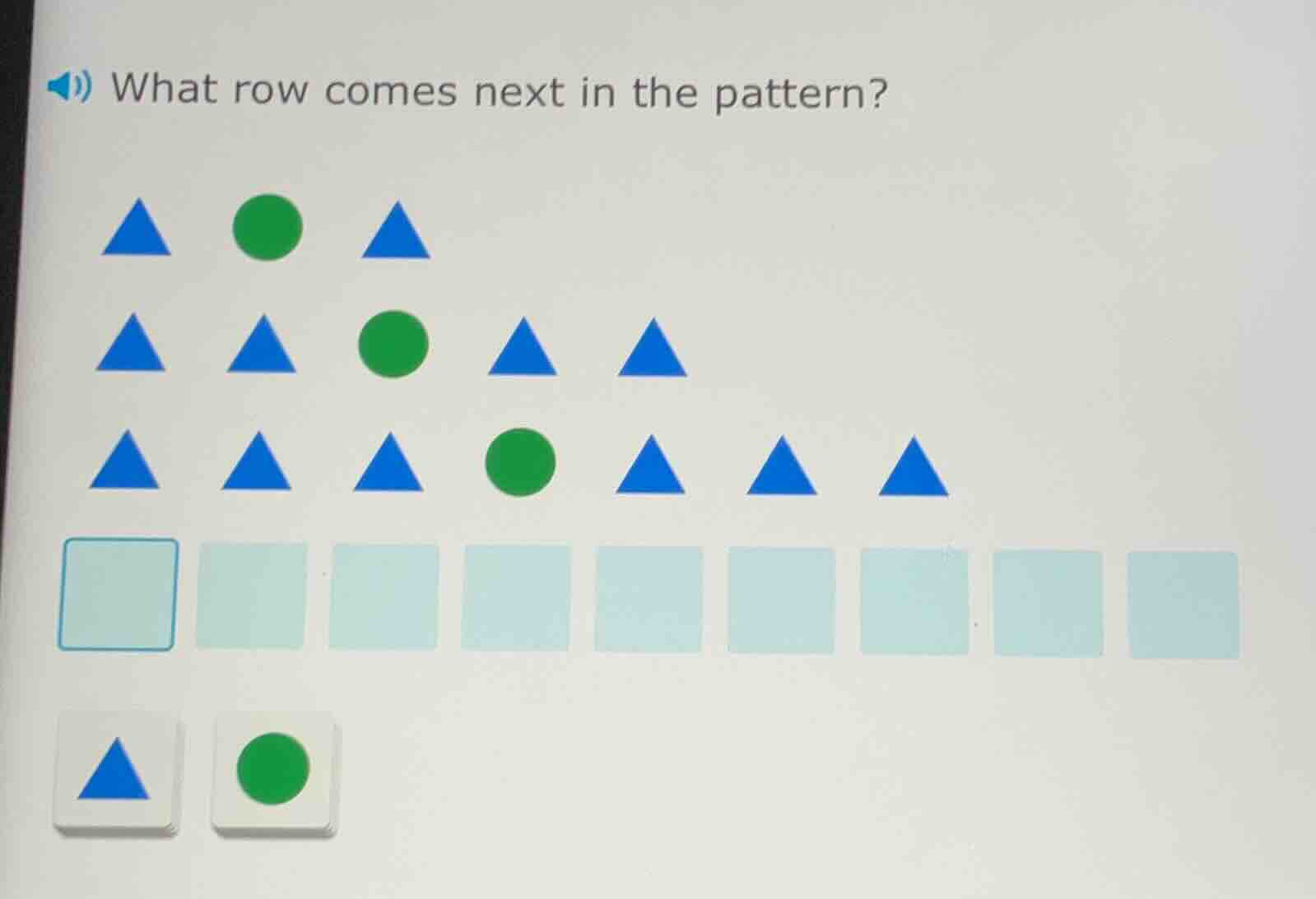 what row comes next in the pattern?