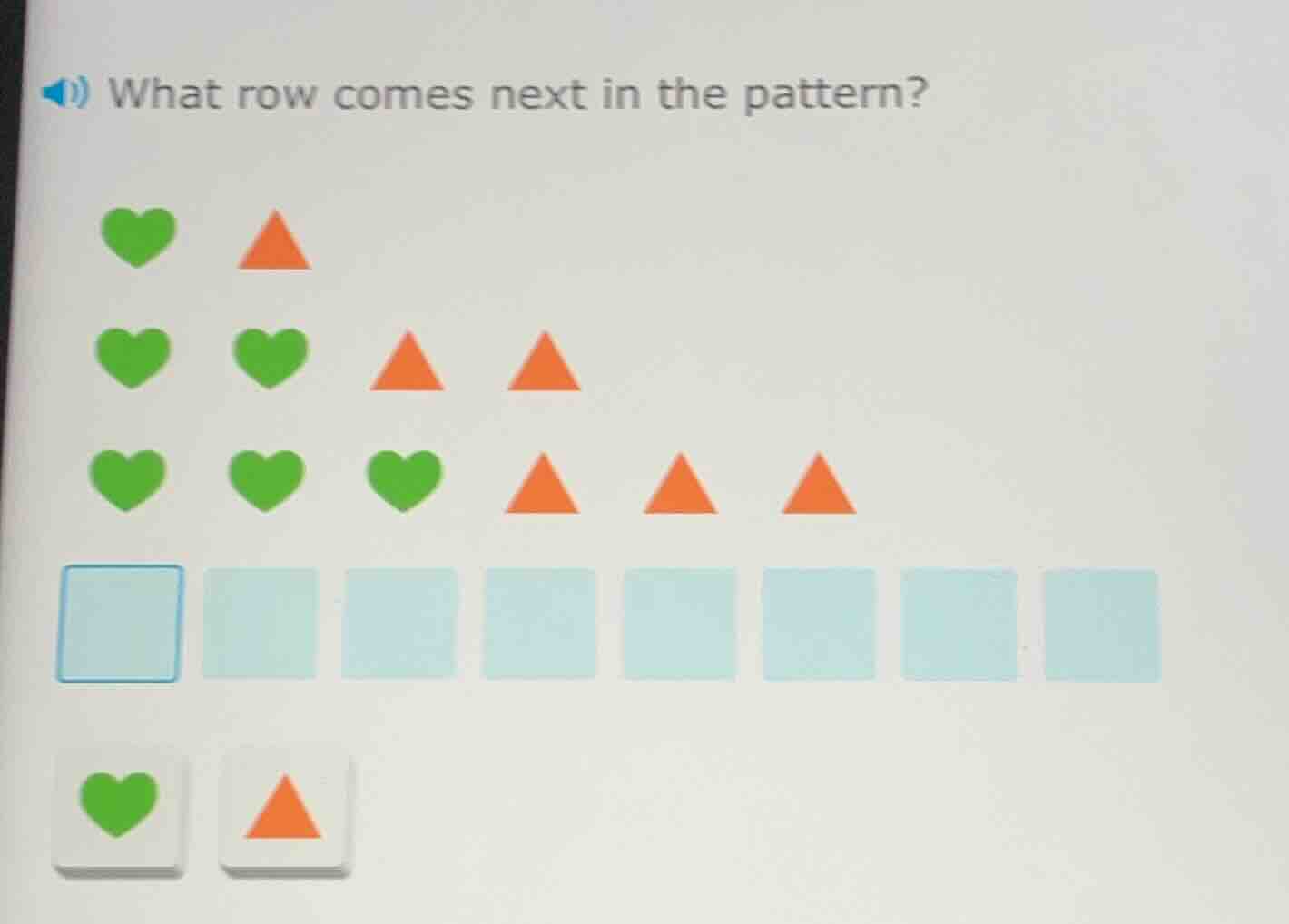 what row comes next in the pattern?