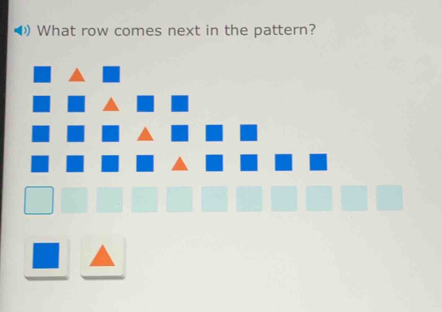 what row comes next in the pattern?
