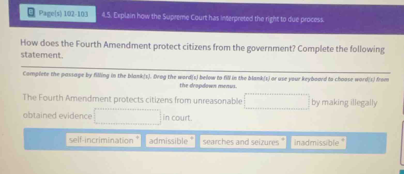 how does the fourth amendment protect citizens from the government? com…