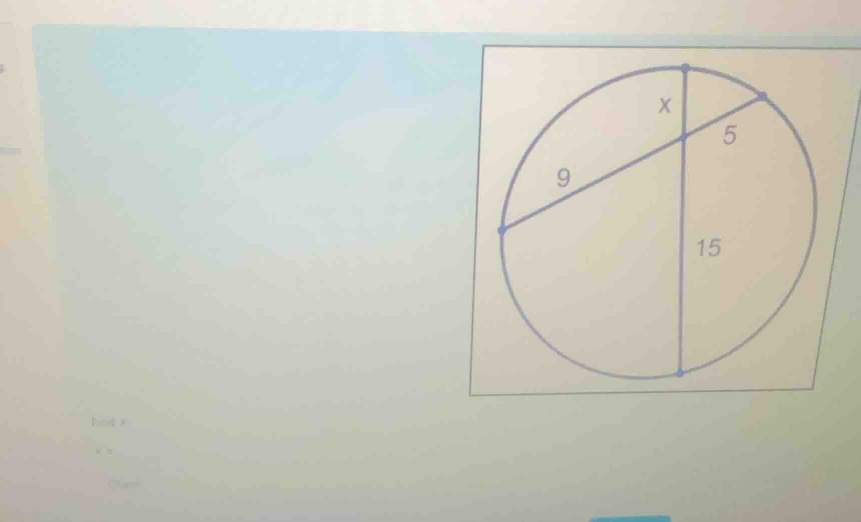 find x x =
