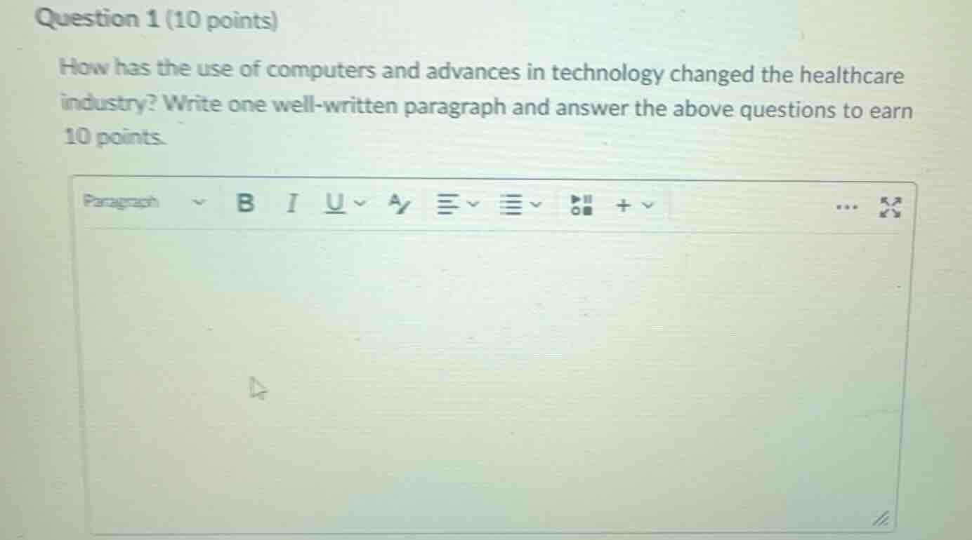 question 1 (10 points) how has the use of computers and advances in tec…