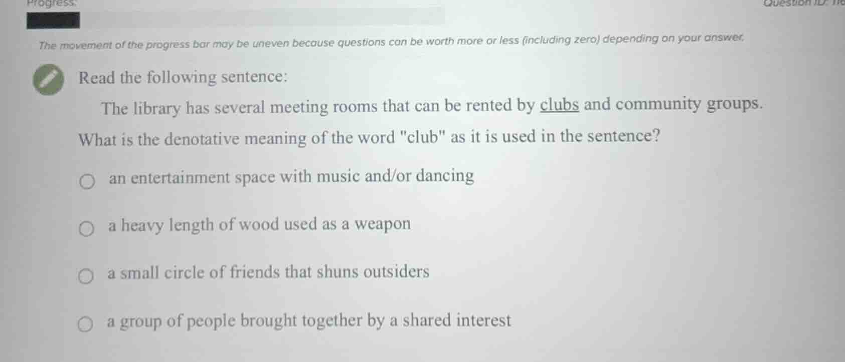 read the following sentence: the library has several meeting rooms that…