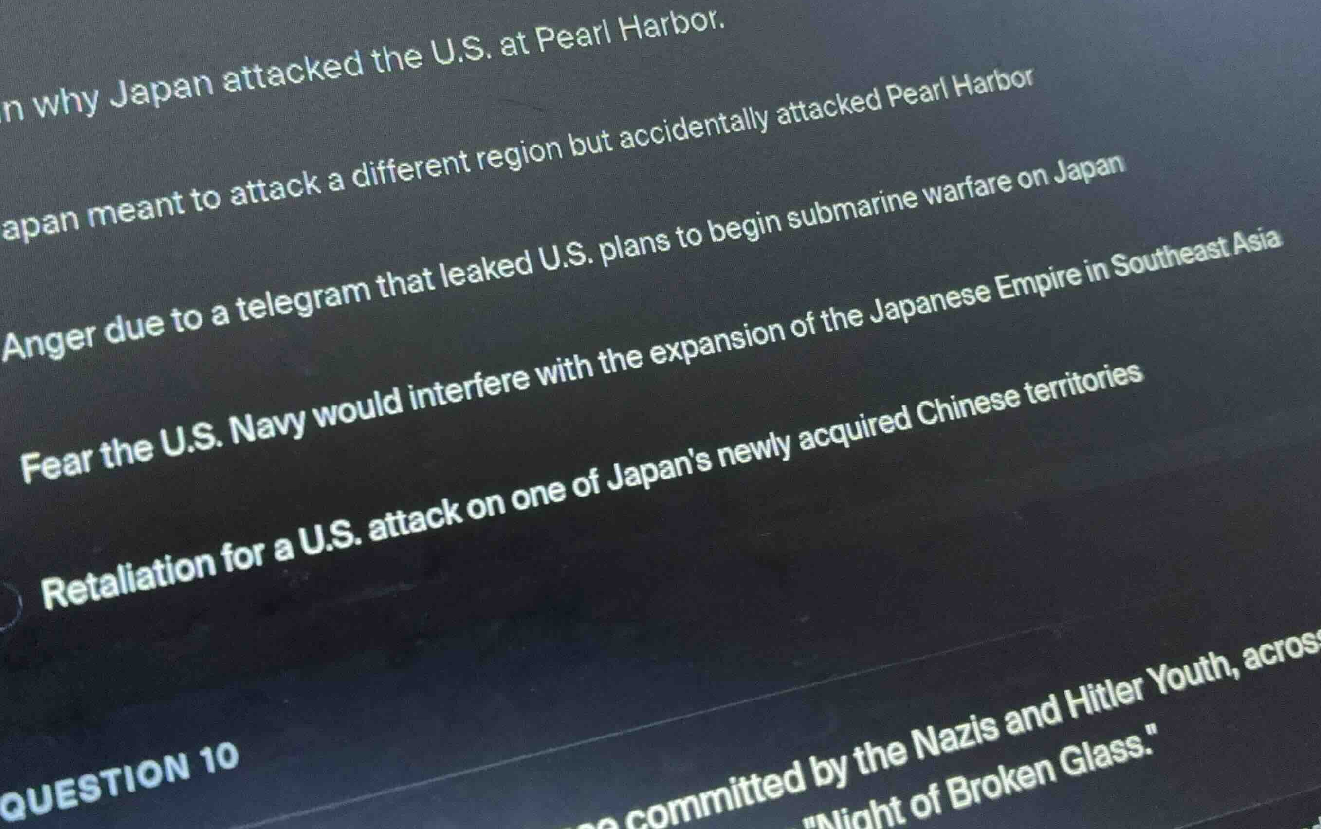 explain why japan attacked the u.s. at pearl harbor. japan meant to att…