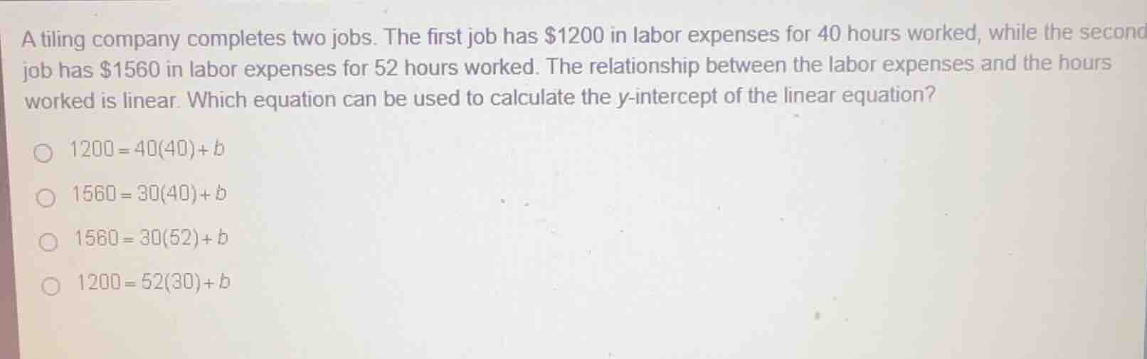 a tiling company completes two jobs. the first job has $1200 in labor e…