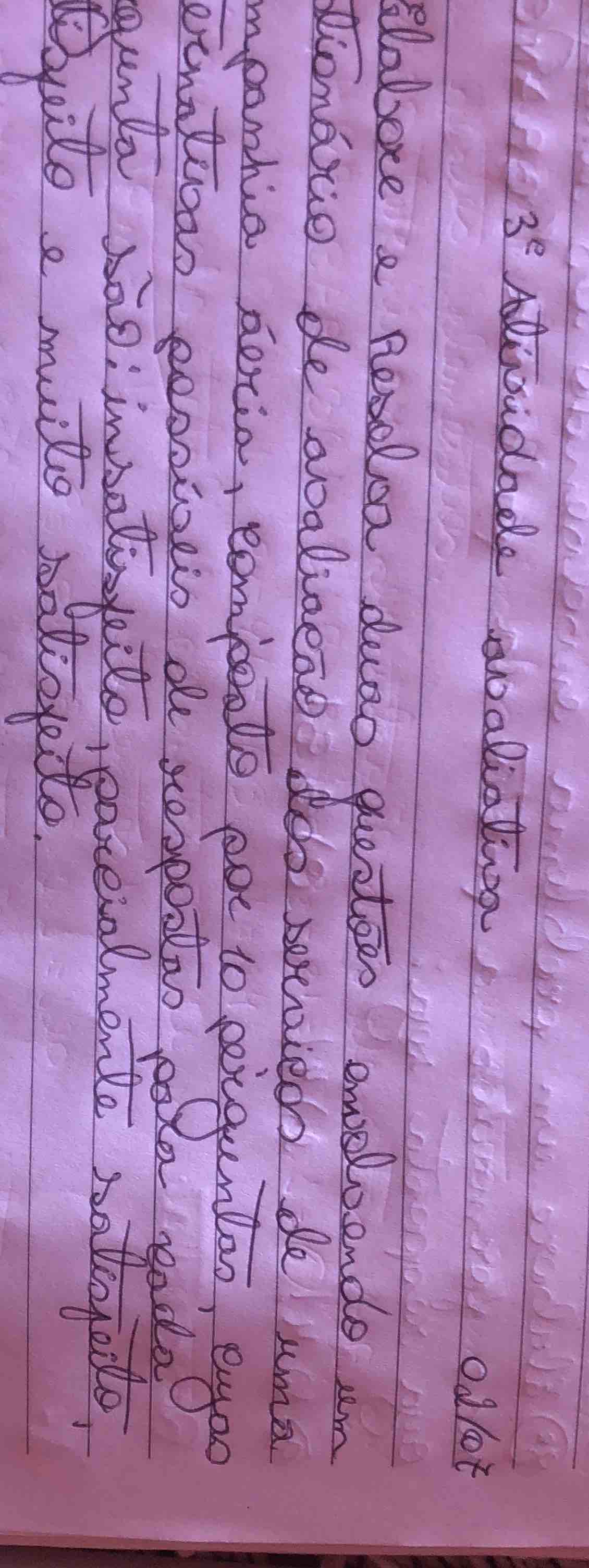 3ª atividade avaliativa elabore e resolva duas questões envolvendo um q…