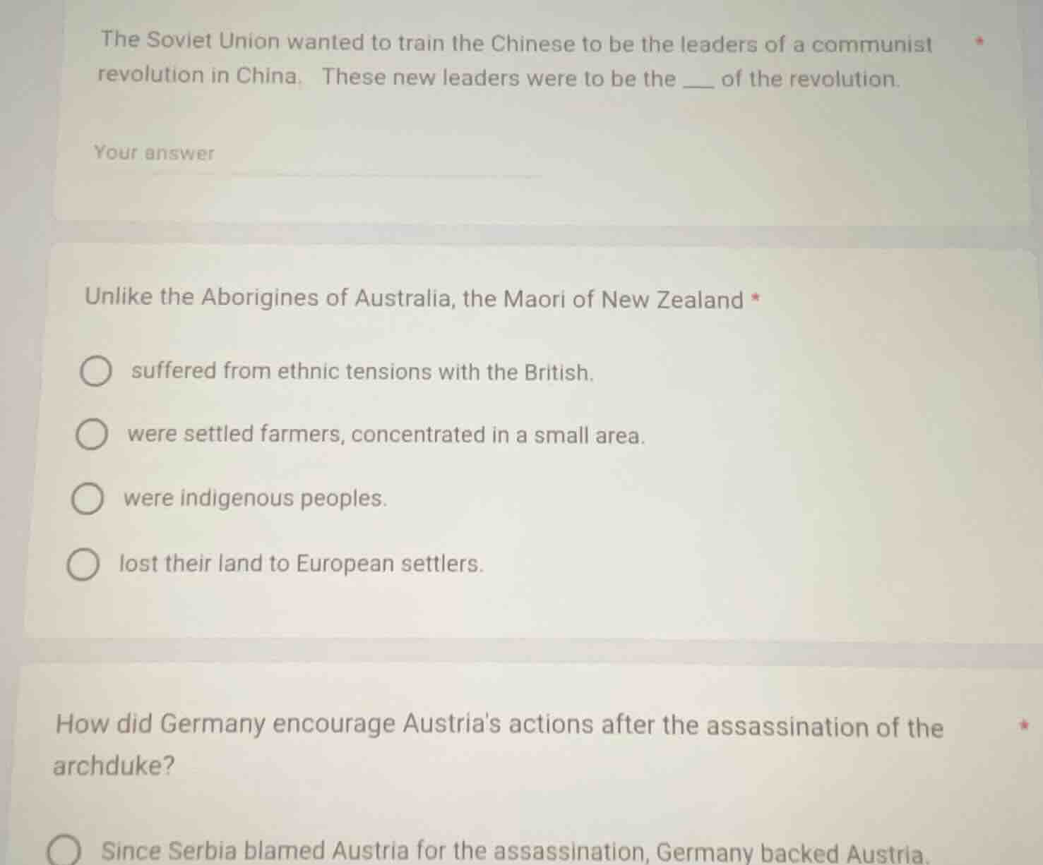 the soviet union wanted to train the chinese to be the leaders of a com…