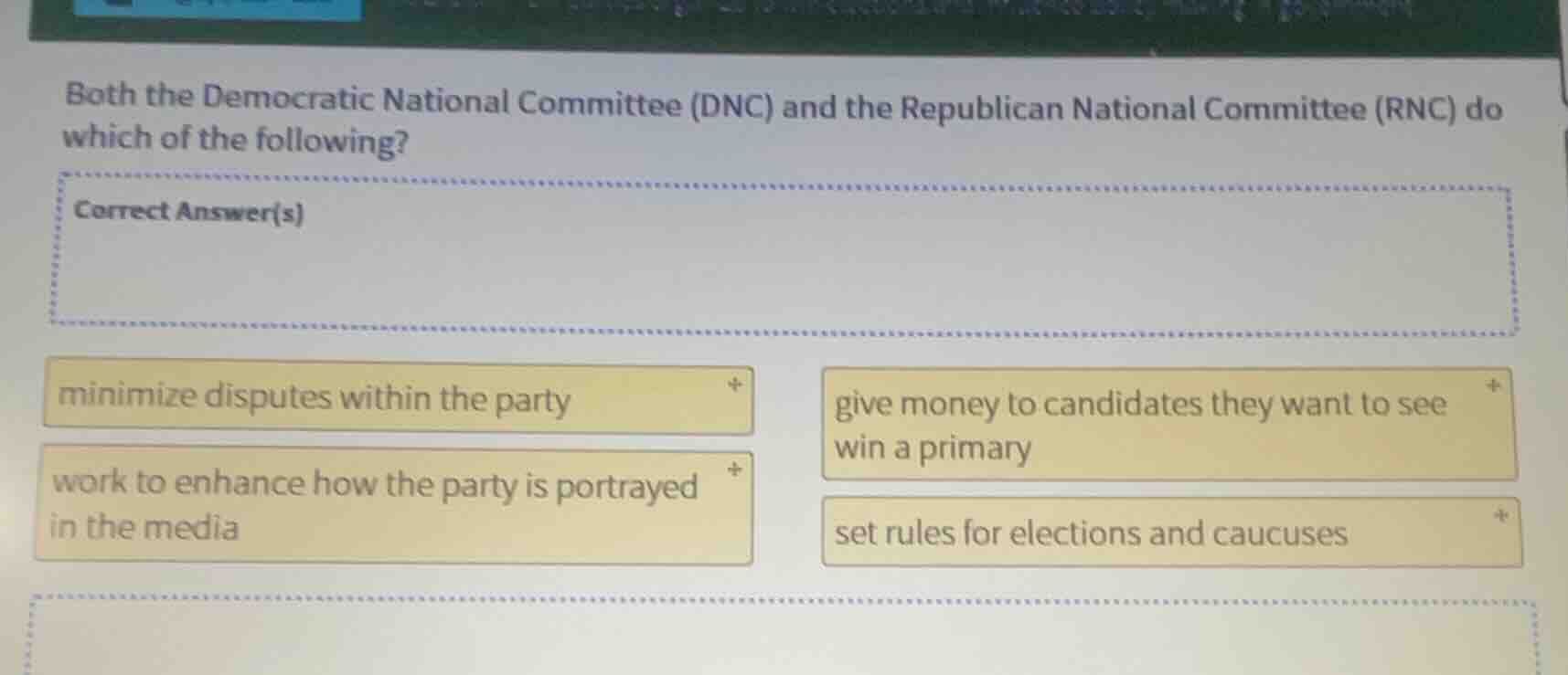 both the democratic national committee (dnc) and the republican nationa…