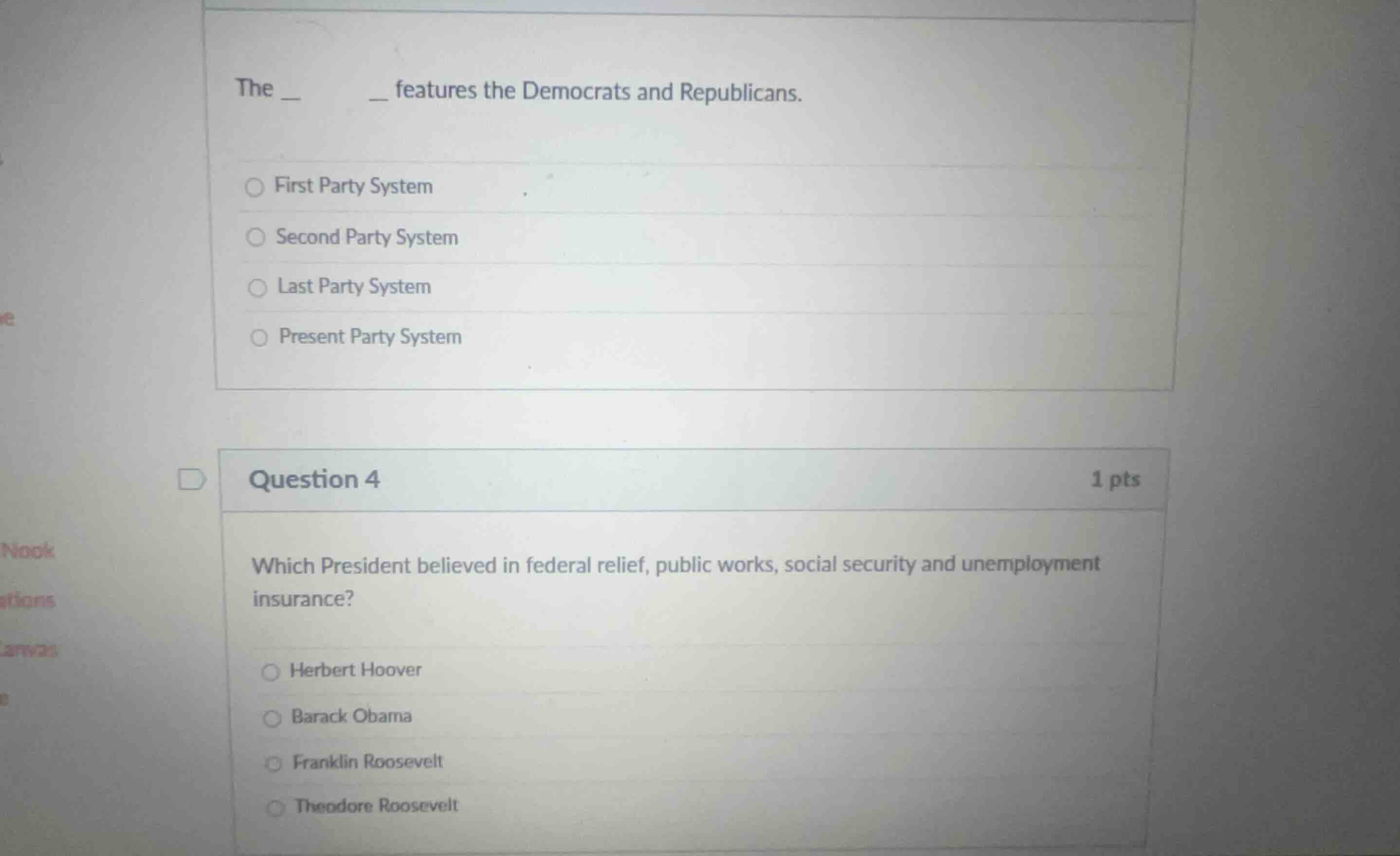 the _ _ features the democrats and republicans. first party system seco…