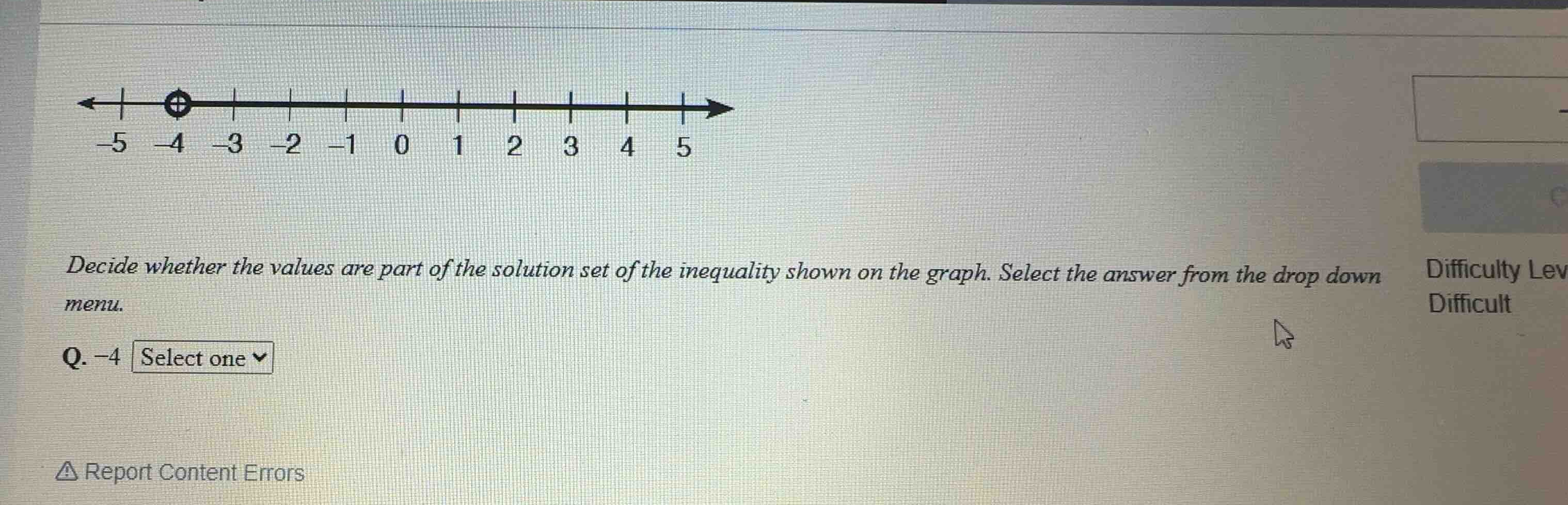 decide whether the values are part of the solution set of the inequalit…