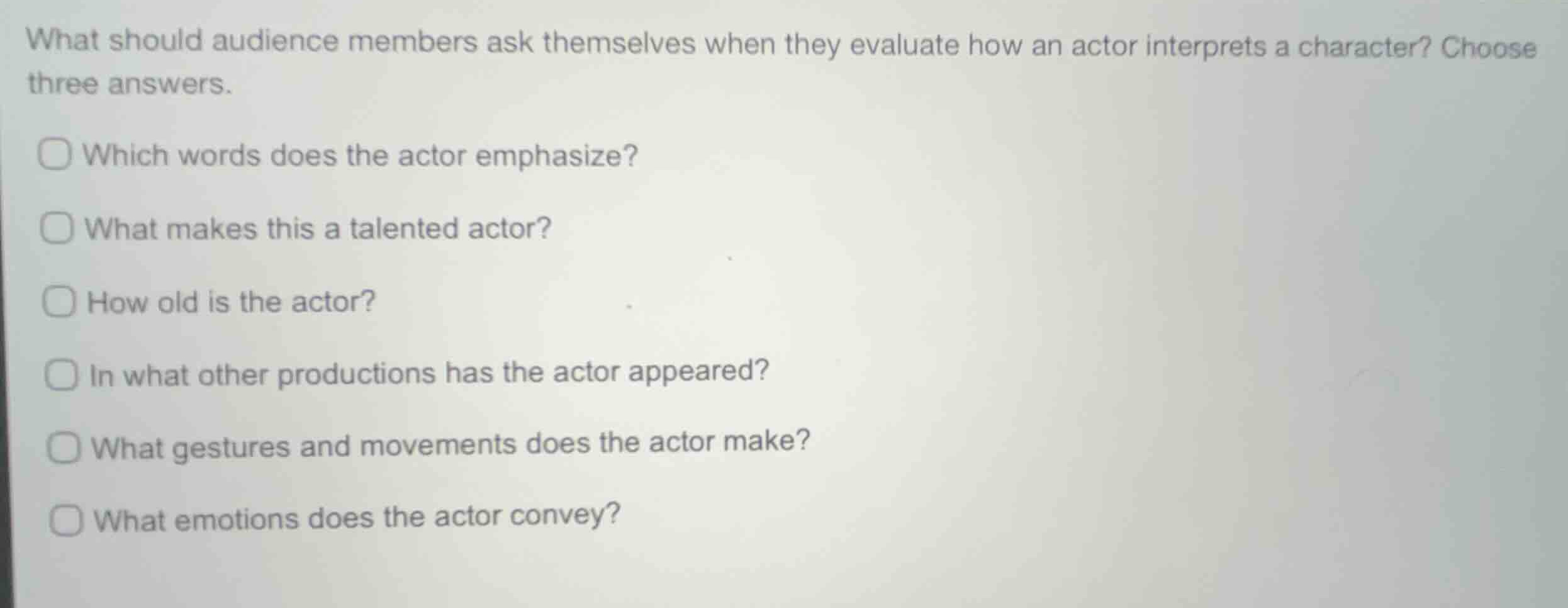 what should audience members ask themselves when they evaluate how an a…