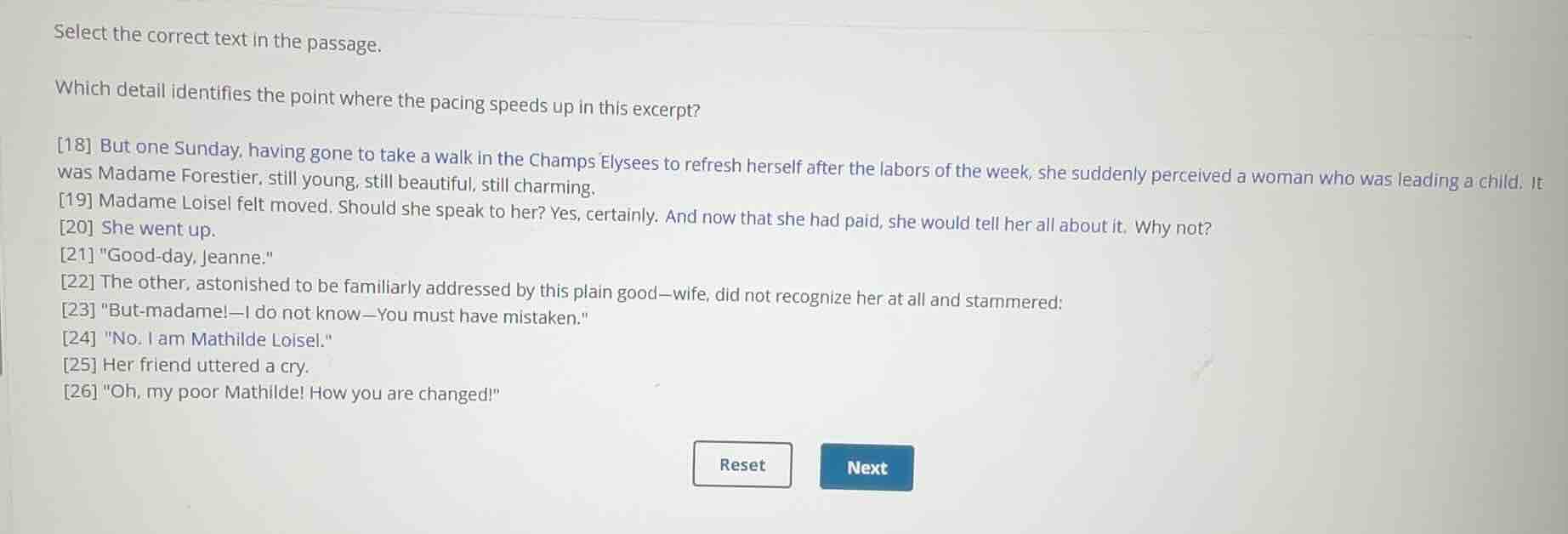 select the correct text in the passage. which detail identifies the poi…