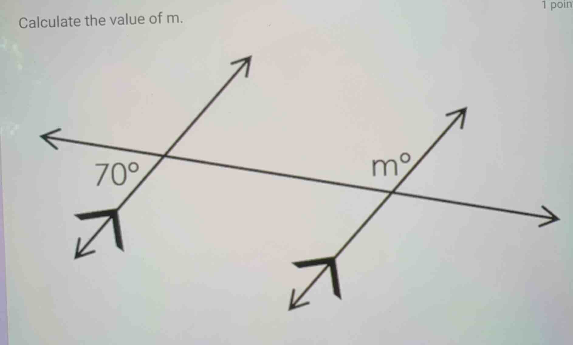 calculate the value of m.