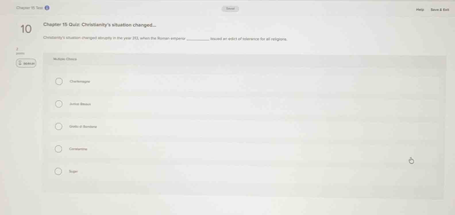 chapter 15 quiz: christianitys situation changed... christianitys situa…