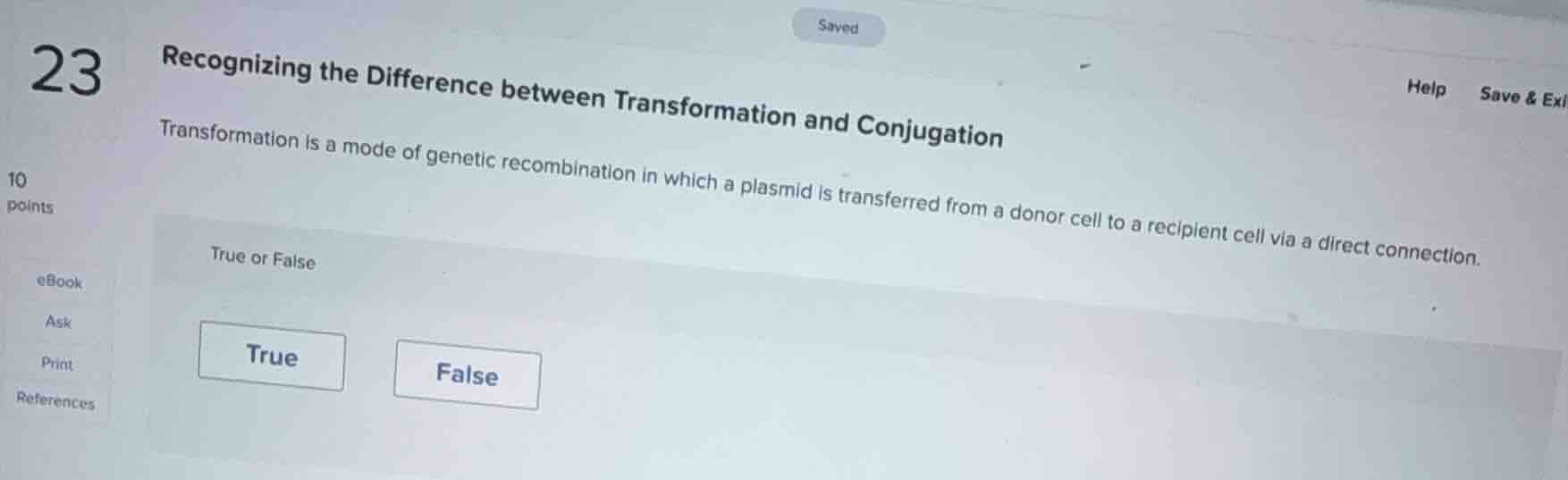 recognizing the difference between transformation and conjugation trans…