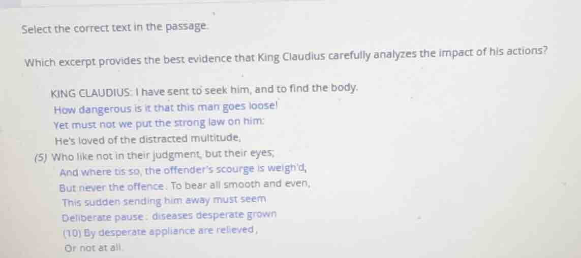 select the correct text in the passage. which excerpt provides the best…