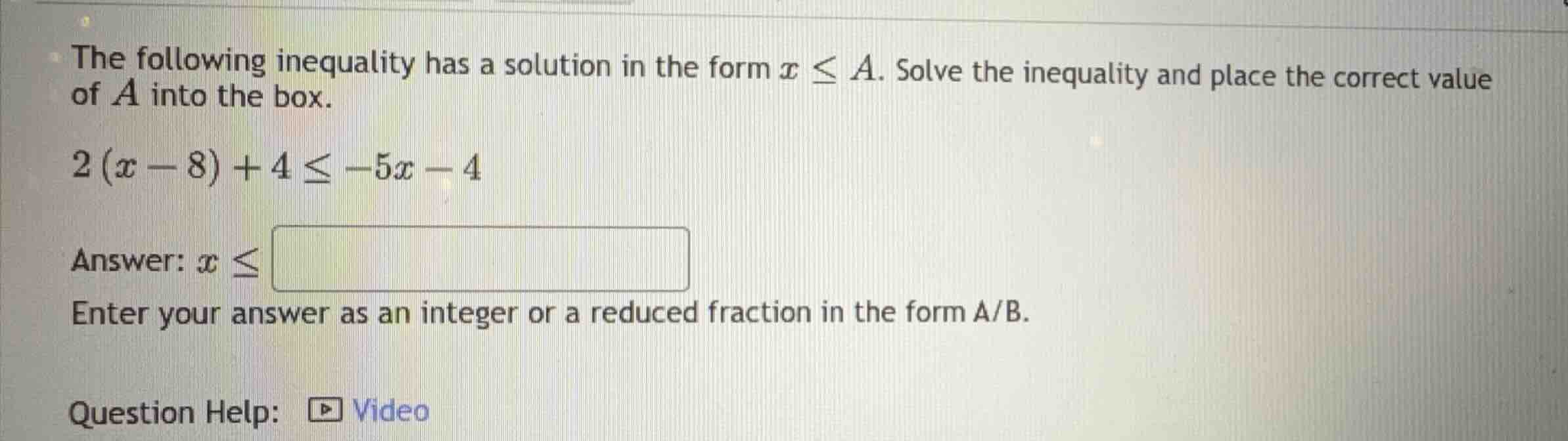 the following inequality has a solution in the form \\(x \\le a\\). sol…