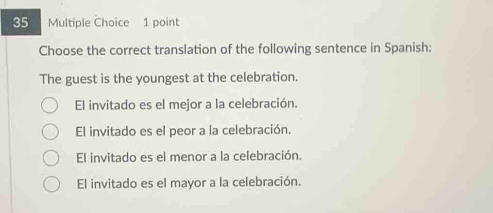 35 multiple choice 1 point choose the correct translation of the follow…
