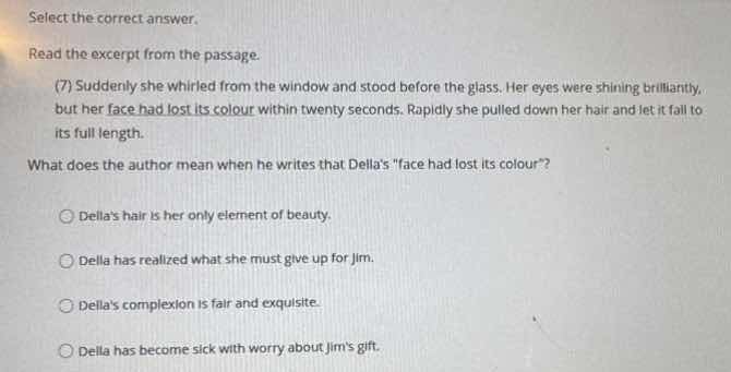 select the correct answer. read the excerpt from the passage. (7) sudde…