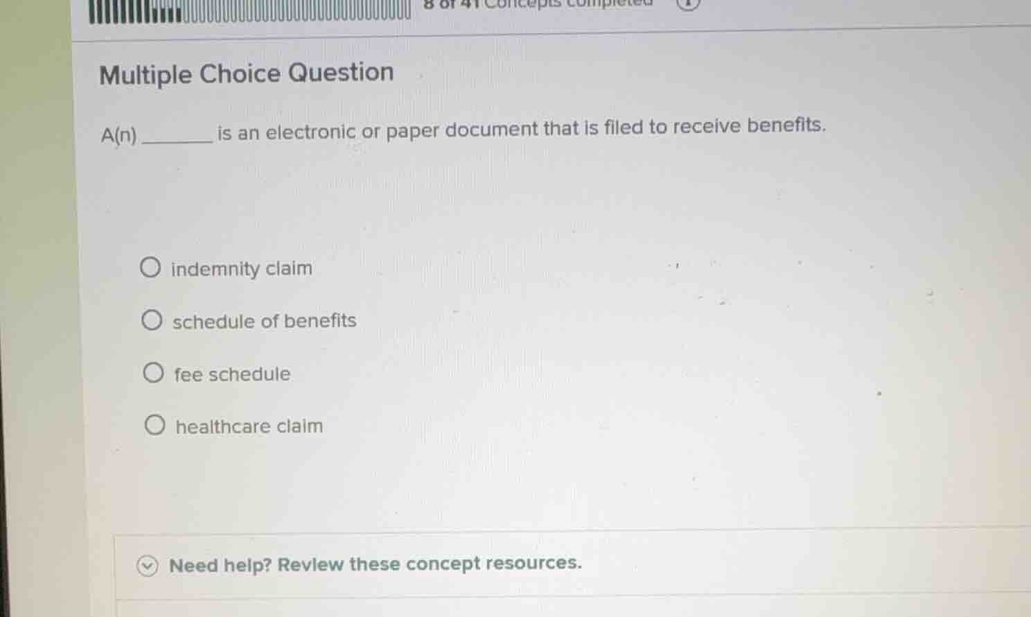 multiple choice question \\(a(n)\\) ______ is an electronic or paper do…