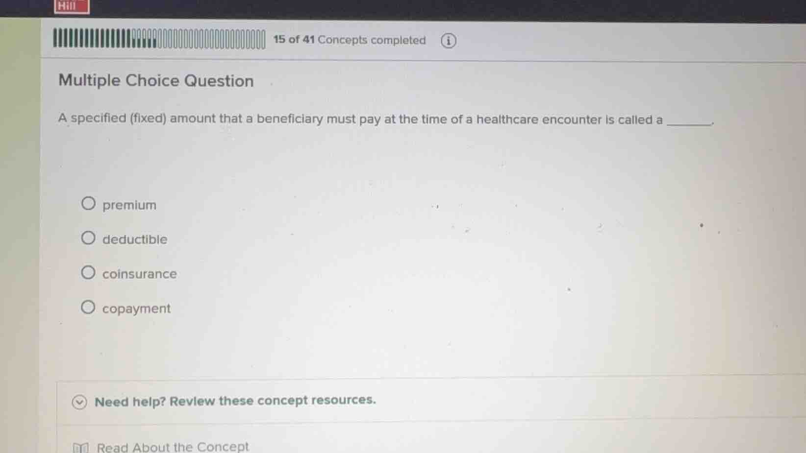 multiple choice question a specified (fixed) amount that a beneficiary …