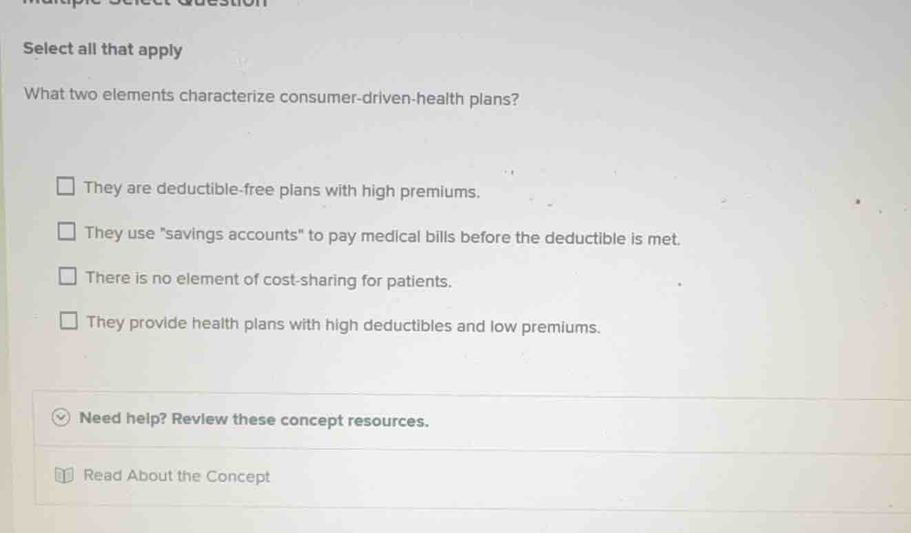 multiple select question select all that apply what two elements charac…