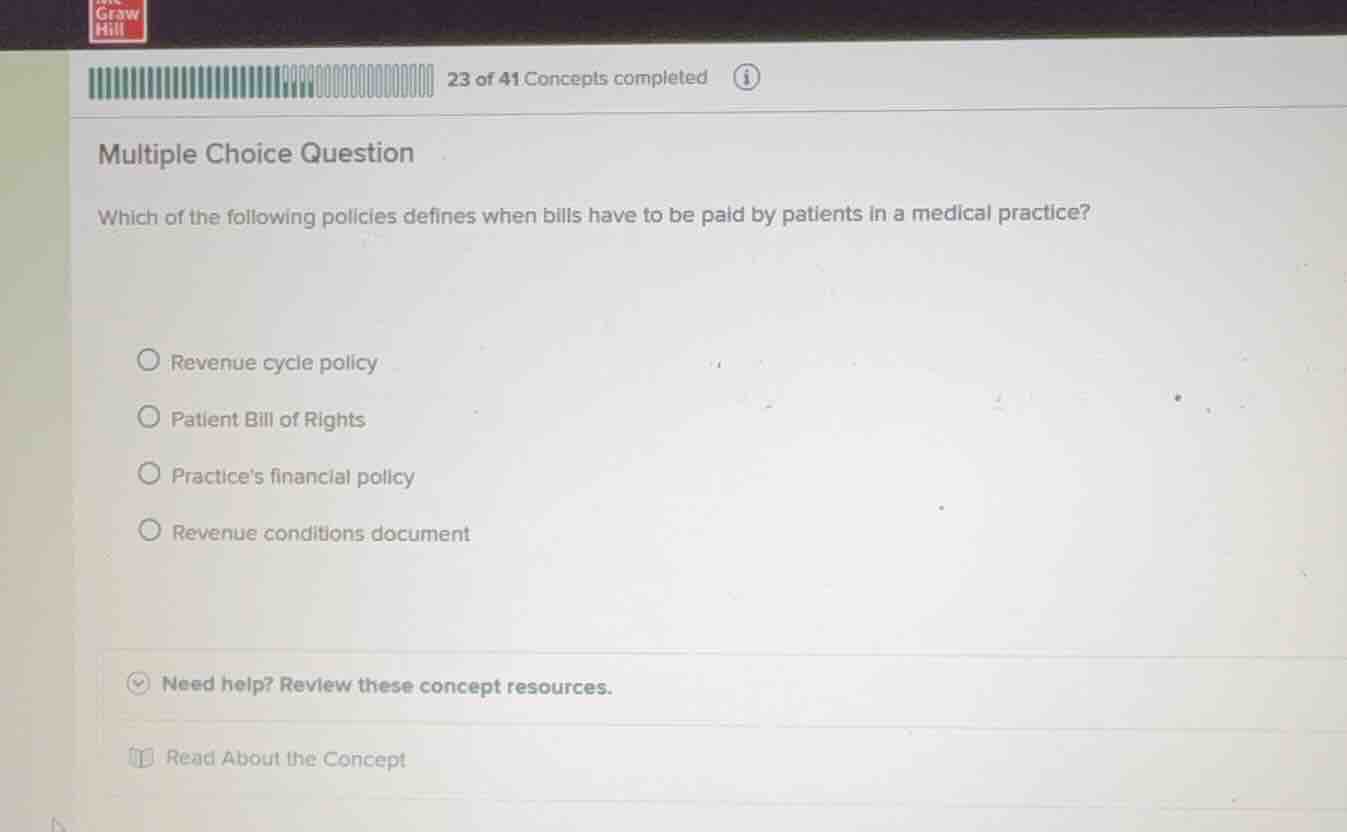 multiple choice question which of the following policies defines when b…