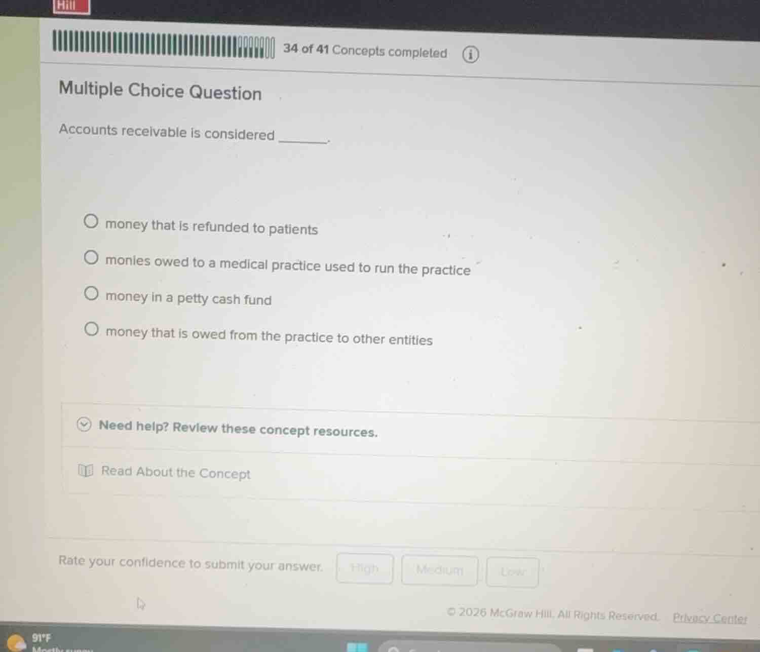 multiple choice question accounts receivable is considered ______. - mo…