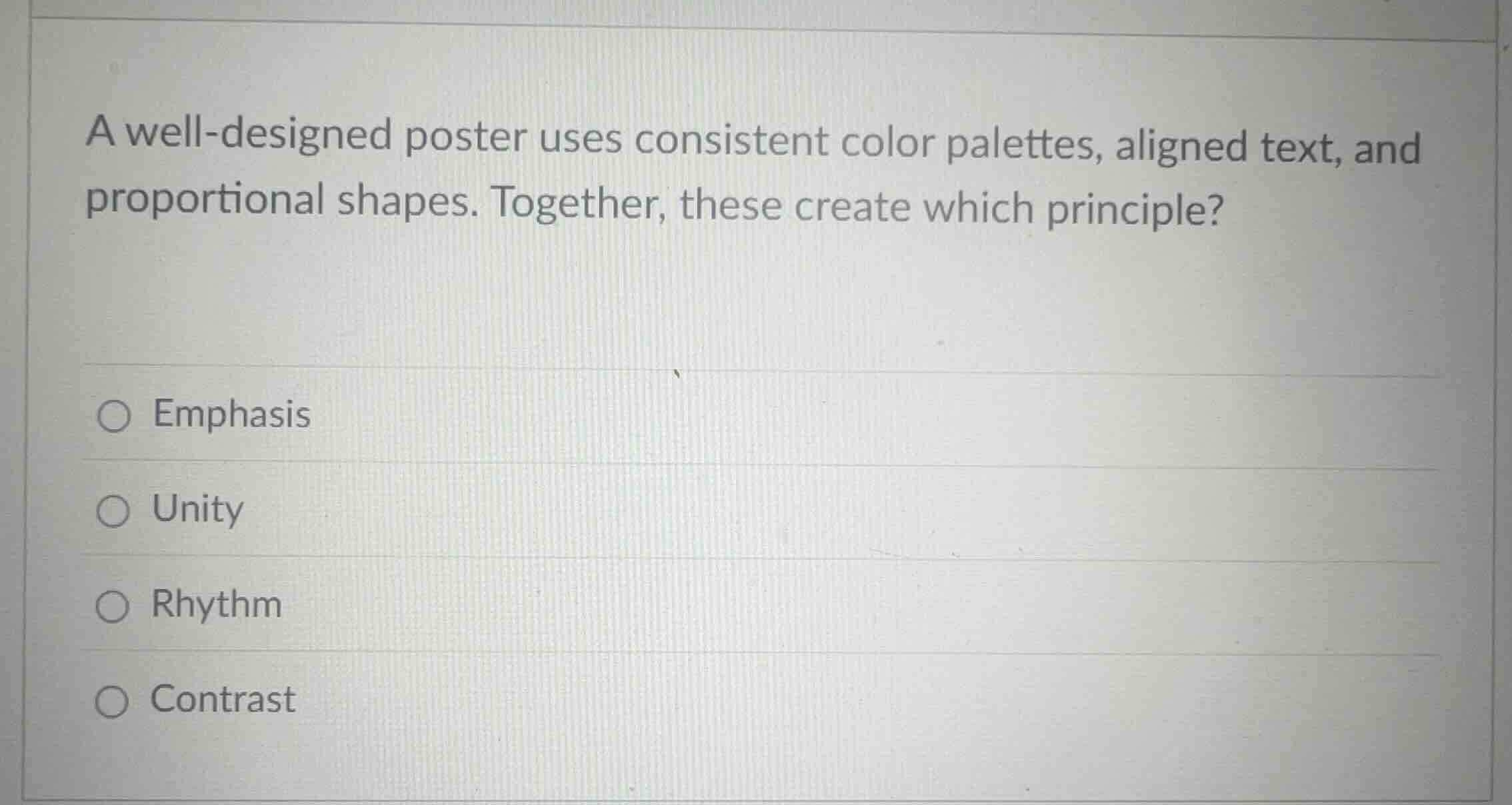 a well-designed poster uses consistent color palettes, aligned text, an…