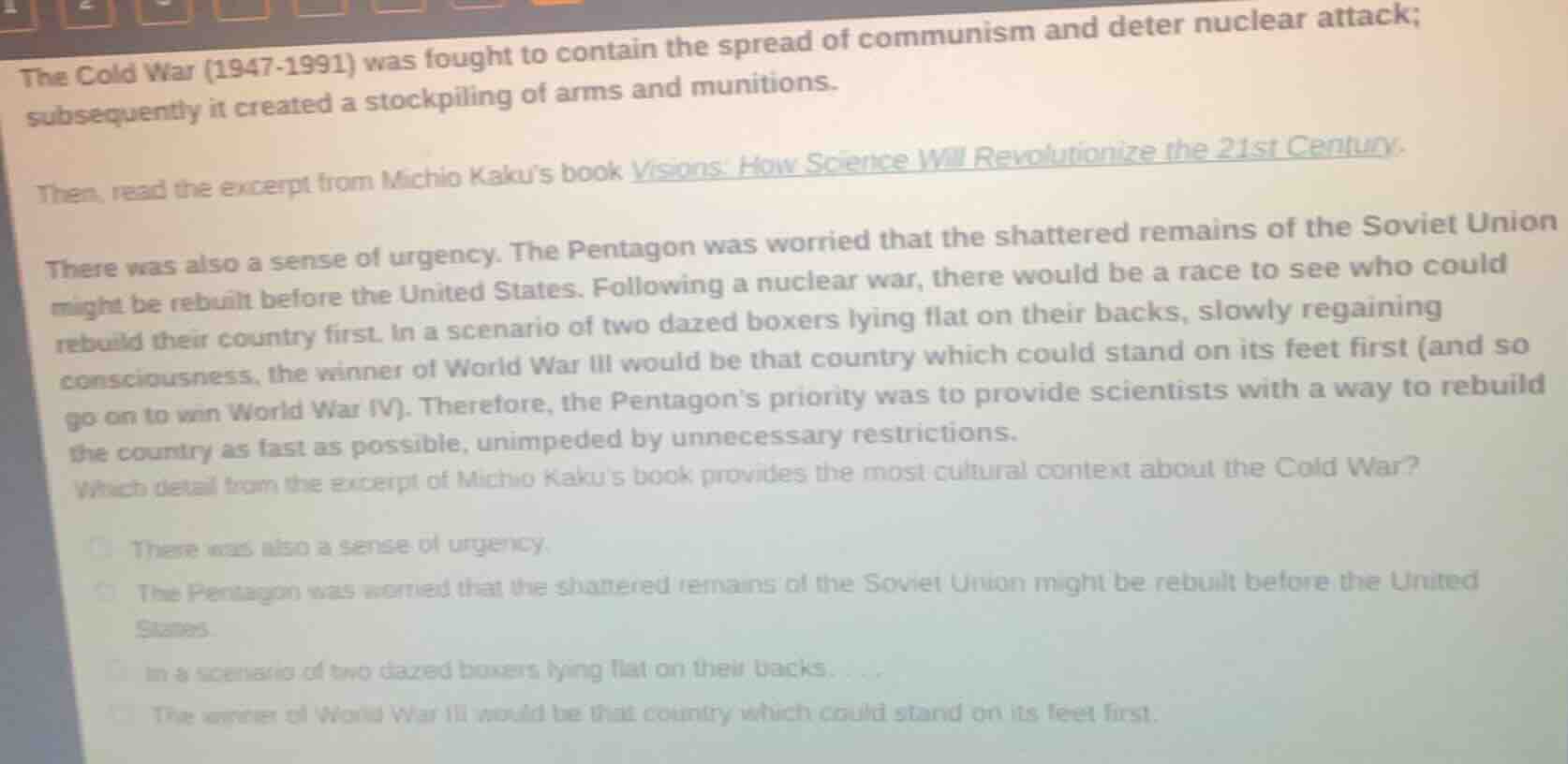 the cold war (1947-1991) was fought to contain the spread of communism …