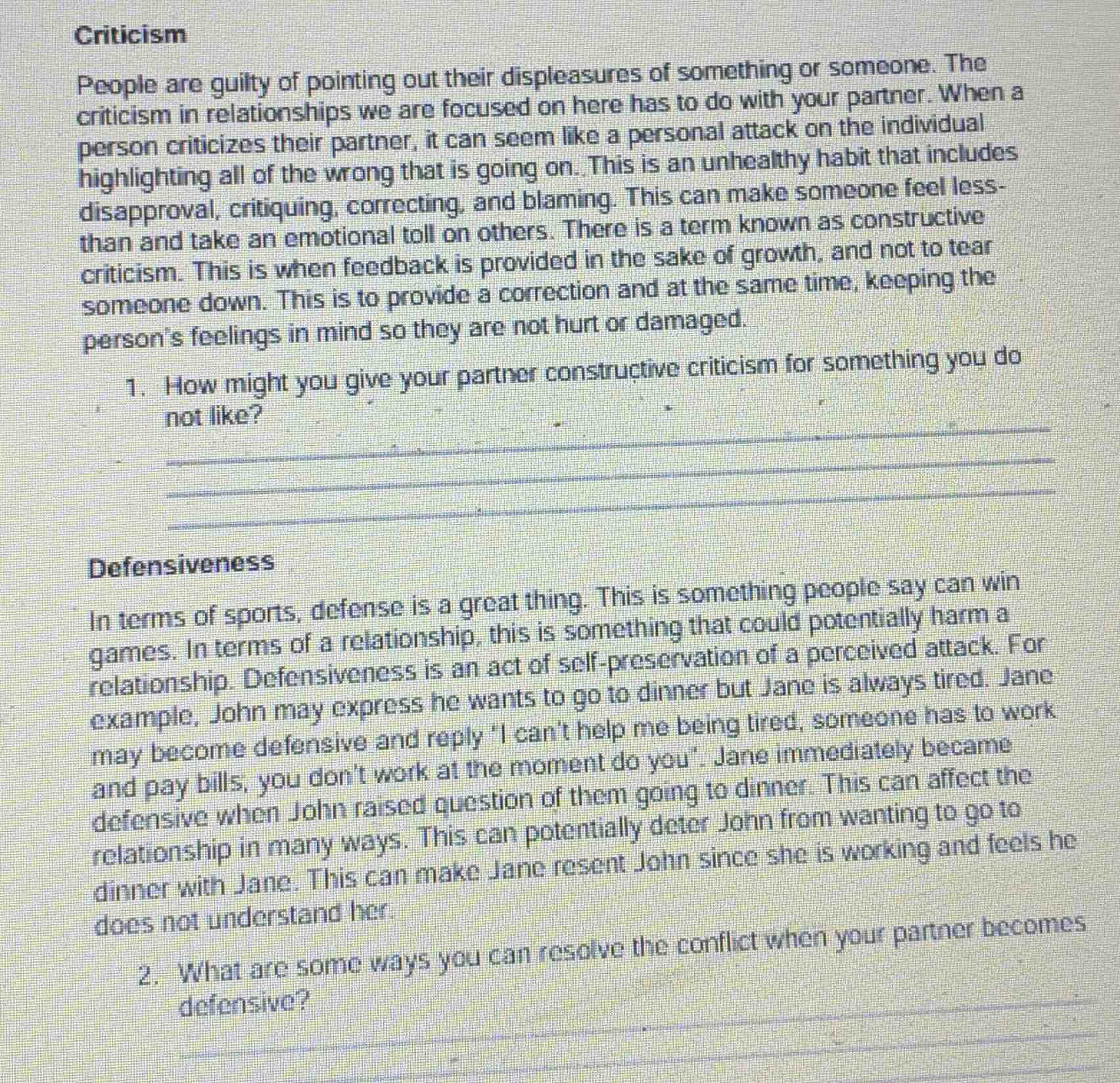 criticism people are guilty of pointing out their displeasures of somet…