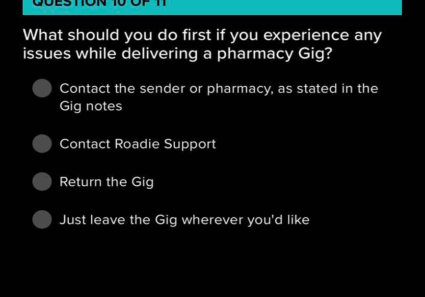 what should you do first if you experience any issues while delivering …