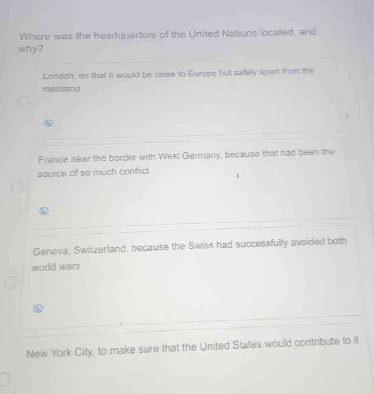 where was the headquarters of the united nations located, and why? lond…